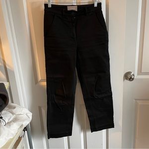 Everlane straight leg crop regular sz 2 (black)